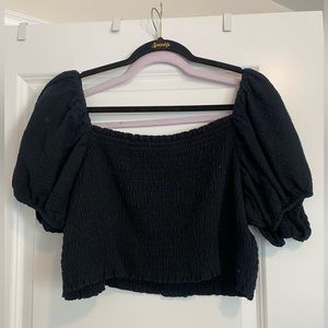Black crop top